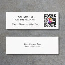 Recherche de promotion mini cartes visite Code qr