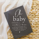 Zoek naar oh baby uitnodigingen Modern minimalistisch