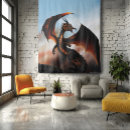 Recherche de tapisserie médiévale posters Dragon