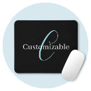 Recherche de courbes tapis souris Blanc noir