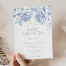 Recherche de rose baby shower garçon invitations Bleu clair