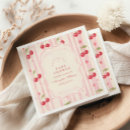 Recherche de cerise serviettes Baby shower d'été