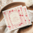 Recherche de cerise serviettes Baby shower d'été