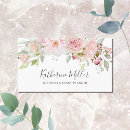 Recherche de fleurs romantiques cartes visite Aquarelle