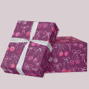 Recherche de cerises papier cadeau Aquarelle