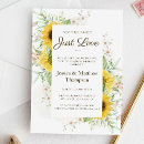 Recherche de tournesol mariage invitations Rustique