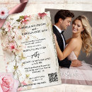 Recherche de boho elopement reception invitations Marié