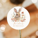 Recherche de fleurs pâques autocollants Baby shower lapin