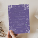 Recherche de papillon vintage invitations Lavande