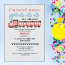 Recherche de train vintage de vapeur invitations Choo choo chugga