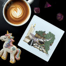 Recherche de dragons mignons dessous de verres Vert