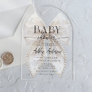 Recherche de pearl baby shower invitations Élégant