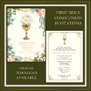 Recherche de eucharistie sainte invitations Chalice et hôte