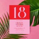 Recherche de rouge anniversaire invitations Moderne