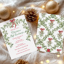 Recherche de garland noël invitations Rouge