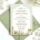 Recherche de simple floral invitations Vert sauge