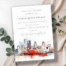 Recherche de cityscape invitations Aquarelle