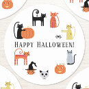 Recherche de chat de halloween autocollants Éffrayant