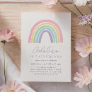 Recherche de pastel rainbow invitations Bohème