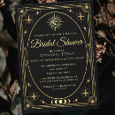 Recherche de gold bridal shower invitations Noir et or
