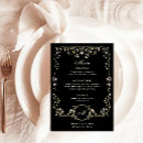 Recherche de vintage mariage menus Du dîner