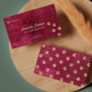 Recherche de velours rouge cartes visite Professionnel