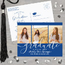 Recherche de bleu royal et blanc invitations Classe de 2025