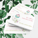 Recherche de broderie florale cartes visite Fleurs