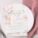 Recherche de ourson baby shower invitations Aquarelle