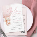 Recherche de nounours baby shower invitations Aquarelle
