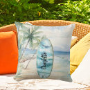 Recherche de plage de palmiers coussins Planche