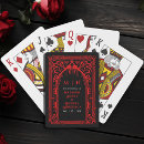 Recherche de mariage gothique jeux de cartes Monogramme