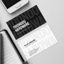 Recherche de identité cartes visite Typographie
