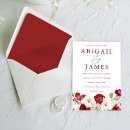 Recherche de rouge et ivoire invitations Pour tous
