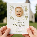 Recherche de or baptême invitations Fille