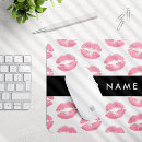 Recherche de rouges lèvres tapis souris Impression d'embrasser