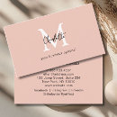 Recherche de brun cartes visite Monogramme