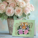 Zoek naar wilde tijger kaarten Roze