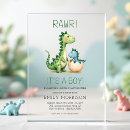 Recherche de dinosaur baby shower garçon invitations Éclosion bientôt