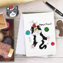 Zoek naar zwart witte katten kaarten Kerstmis