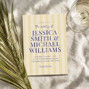 Recherche de jaune et bleu mariage invitations Élégant