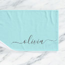 Recherche de turquoise bain serviettes Script