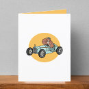 Recherche de voiture de course vintage vœux cartes Pour tous