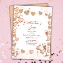 Recherche de dîner du jour de valentine invitations Coeur