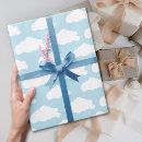 Recherche de motif nuage papier cadeau Bleu