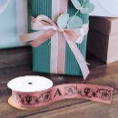 Recherche de rose en pastel rubans Élégant