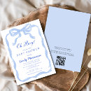 Recherche de blue ribbon invitations Garçon