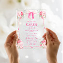 Zoek naar pink bow uitnodigingen Roze strik