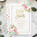 Recherche de gold baby shower invitations Aquarelle
