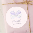Recherche de lilas rose autocollants Papillon